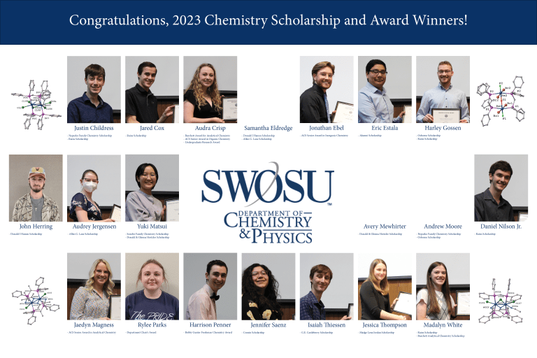 Chemistry Scholarships and Awards – SWOSU Department of Chemistry & Physics