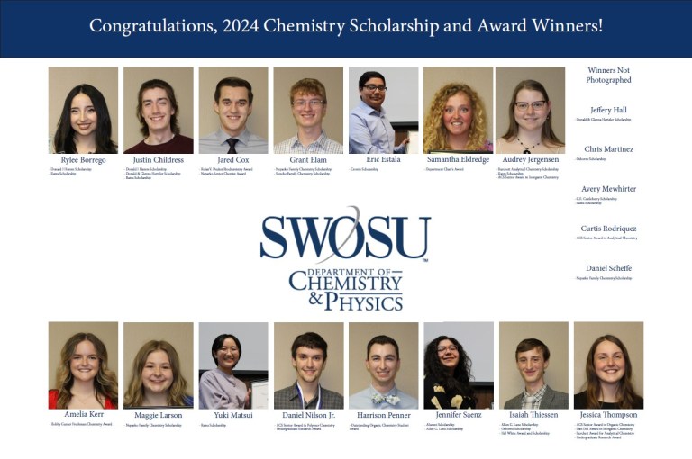 Chemistry Scholarships and Awards – SWOSU Department of Chemistry & Physics